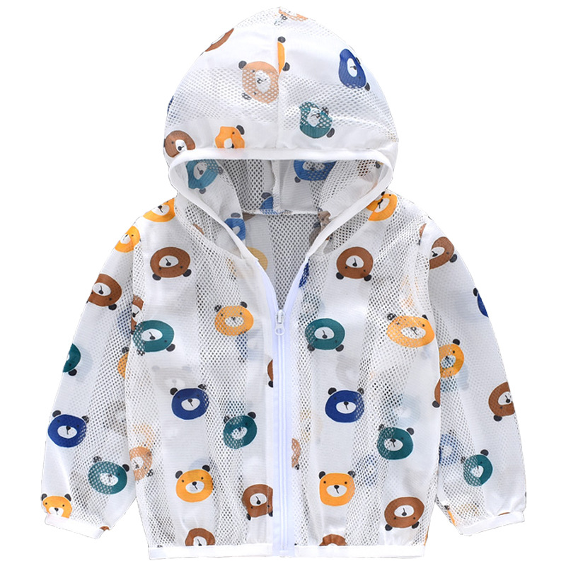 Lightweight Mesh Breathable Baby Summer Outdoor SunProtective Clothing Little Children&#039;s Clothing Skin Shell Jacket