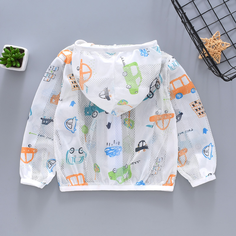Lightweight Mesh Breathable Baby Summer Outdoor SunProtective Clothing Little Children&#039;s Clothing Skin Shell Jacket