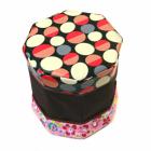 Circular pattern octagonal stool stool folding chairs folding chair storage stool