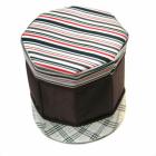 Circular pattern octagonal stool stool folding chairs folding chair storage stool