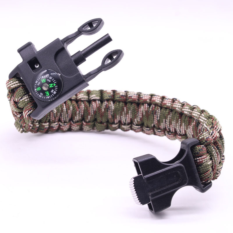 Survival Bracelet Multifunctional FiveinOne Multifunctional Outdoor Umbrella Rope Camping Adventure SevenCore Lifeline