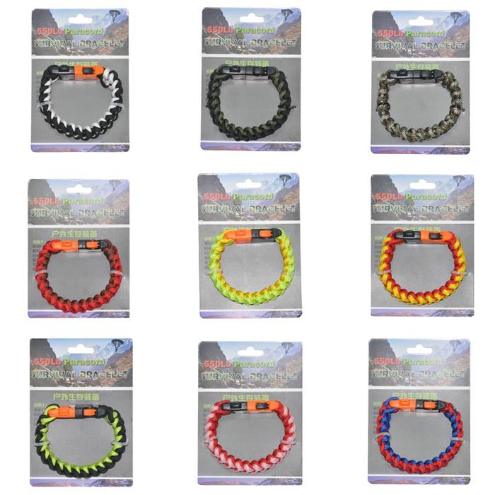 Sparking outdoor survival bracelet parachute cord safety rope lifeline escape outdoor equipment Sparking outdoor survival bracelet parachute cord safety rope lifeline escape outdoor equipment