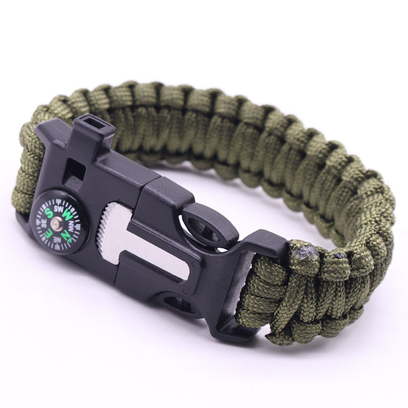 Survival Bracelet MultiFunction FiveinOne MultiFunction Outdoor Umbrella Rope Camping Adventure SevenCore Rescue Rope