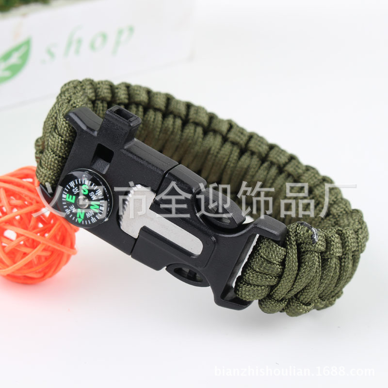 Survival Bracelet MultiFunction FiveinOne MultiFunction Outdoor Umbrella Rope Camping Adventure SevenCore Rescue Rope Survival Bracelet MultiFunction FiveinOne MultiFunction Outdoor Umbrella Rope Camping Adventure SevenCore Rescue Rope
