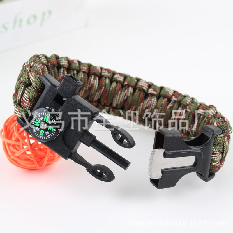 Survival Bracelet MultiFunction FiveinOne MultiFunction Outdoor Umbrella Rope Camping Adventure SevenCore Rescue Rope Survival Bracelet MultiFunction FiveinOne MultiFunction Outdoor Umbrella Rope Camping Adventure SevenCore Rescue Rope