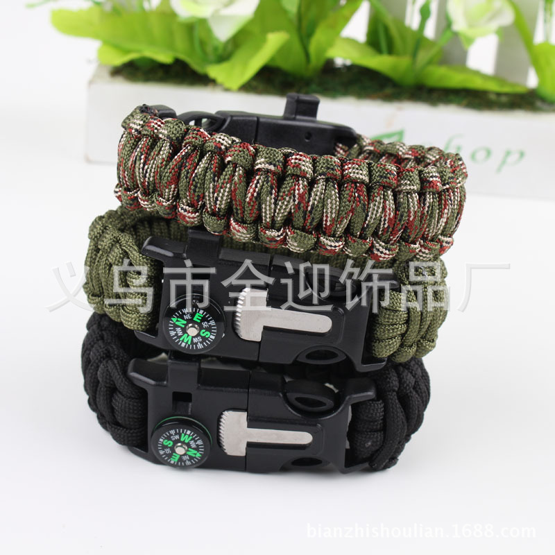 Survival Bracelet MultiFunction FiveinOne MultiFunction Outdoor Umbrella Rope Camping Adventure SevenCore Rescue Rope Survival Bracelet MultiFunction FiveinOne MultiFunction Outdoor Umbrella Rope Camping Adventure SevenCore Rescue Rope