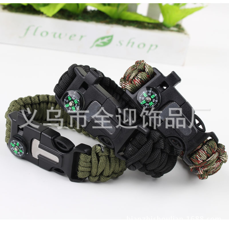 Survival Bracelet MultiFunction FiveinOne MultiFunction Outdoor Umbrella Rope Camping Adventure SevenCore Rescue Rope Survival Bracelet MultiFunction FiveinOne MultiFunction Outdoor Umbrella Rope Camping Adventure SevenCore Rescue Rope