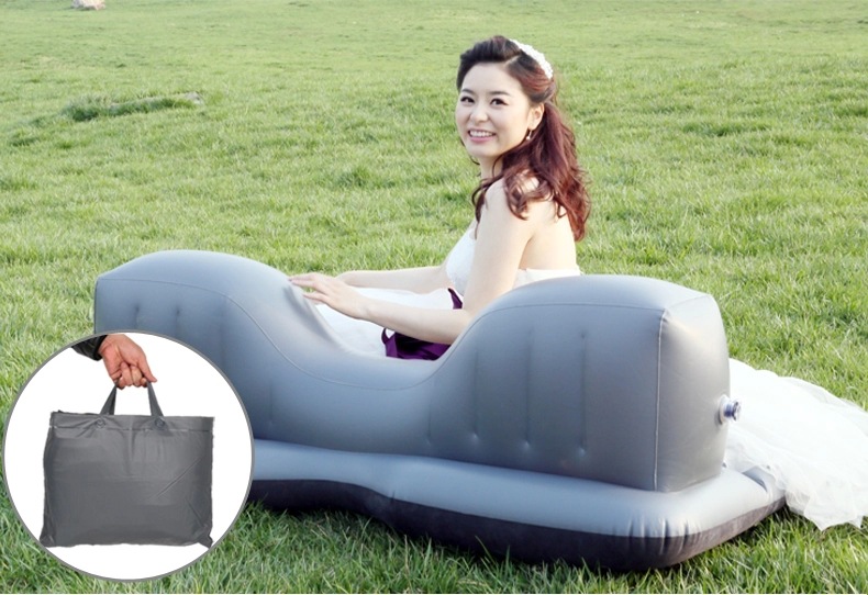 Outdoor Inflatable Lazy Sofa Airbed Portable Air Sleeping Bag Single Folding Camping Air Cushion Outdoor Inflatable Lazy Sofa Airbed Portable Air Sleeping Bag Single Folding Camping Air Cushion