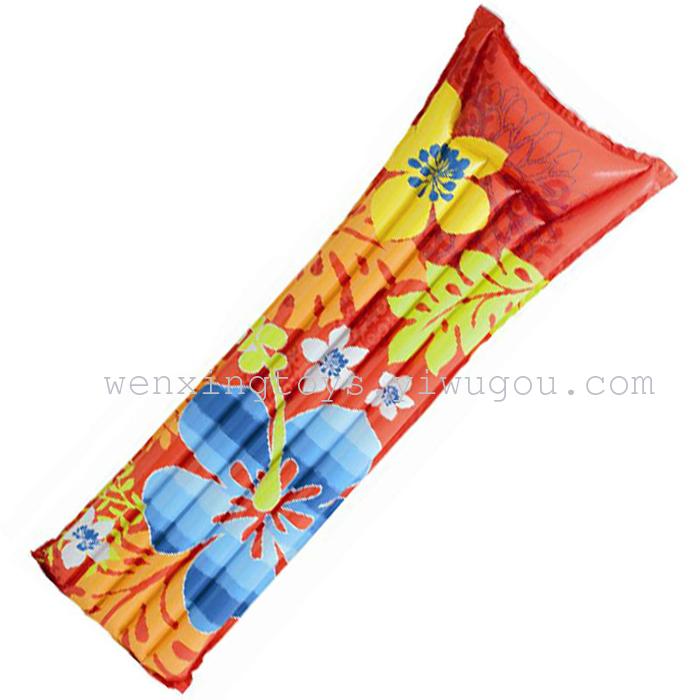 Floating row inflatable sleeping pad printing bed beach mat inflatable water bed cushion Floating row inflatable sleeping pad printing bed beach mat inflatable water bed cushion