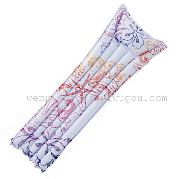 Floating row inflatable sleeping pad printing bed beach mat inflatable water bed cushion Floating row inflatable sleeping pad printing bed beach mat inflatable water bed cushion