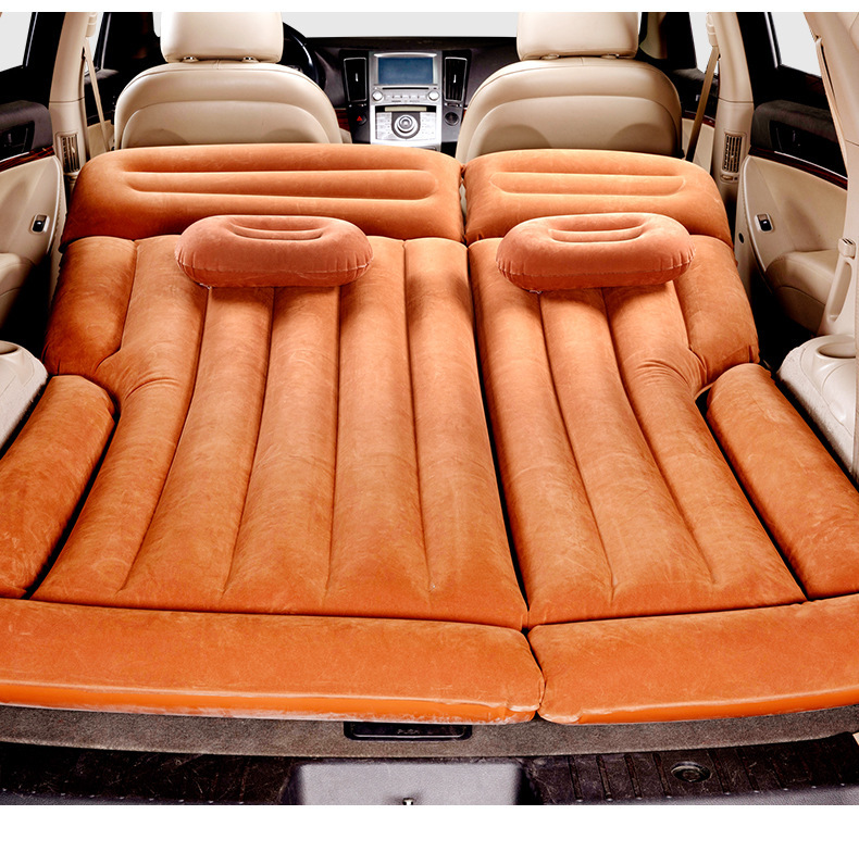 Vehicle-Mounted Inflatable Bed SUV Trunk Car Air Cushion Bed Car Sleeping Pad Folding Car Travel Bed
