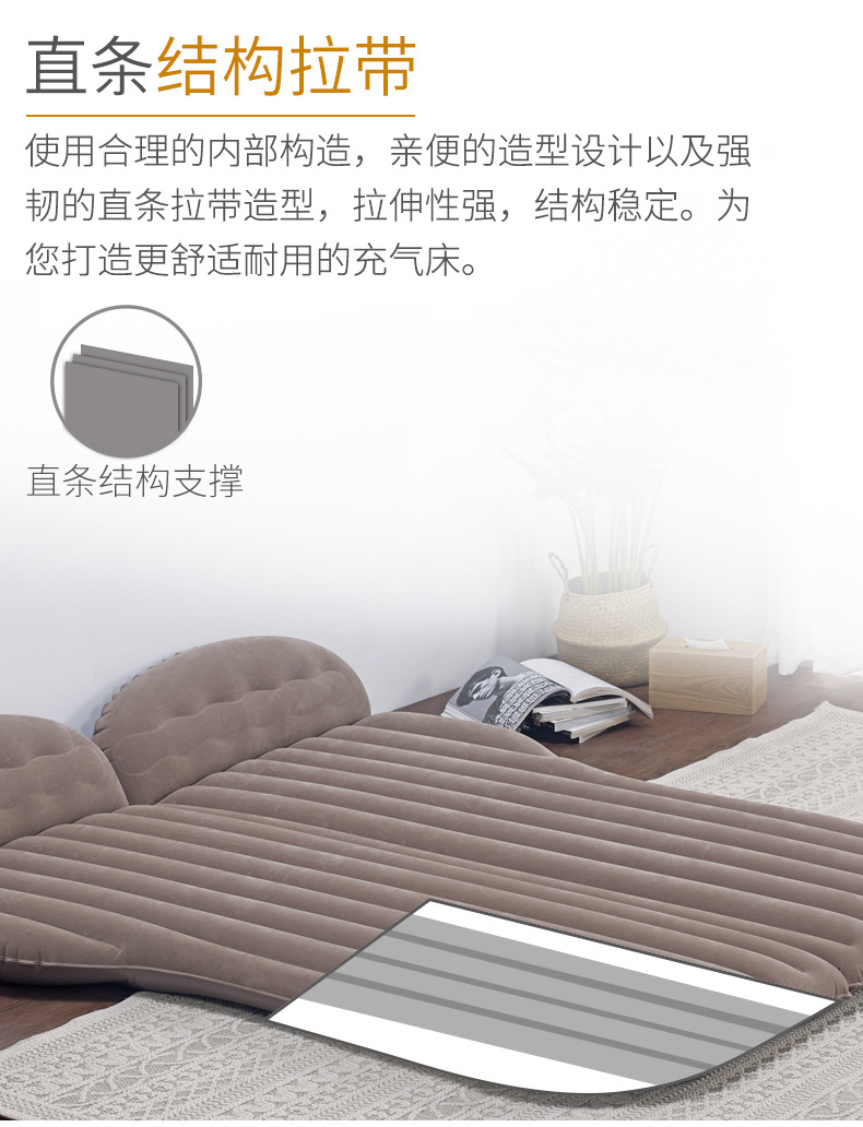 Vehicle-Mounted Inflatable Bed SUV Trunk Car Air Cushion Bed Car Sleeping Pad Folding Car Travel Bed Vehicle-Mounted Inflatable Bed SUV Trunk Car Air Cushion Bed Car Sleeping Pad Folding Car Travel Bed