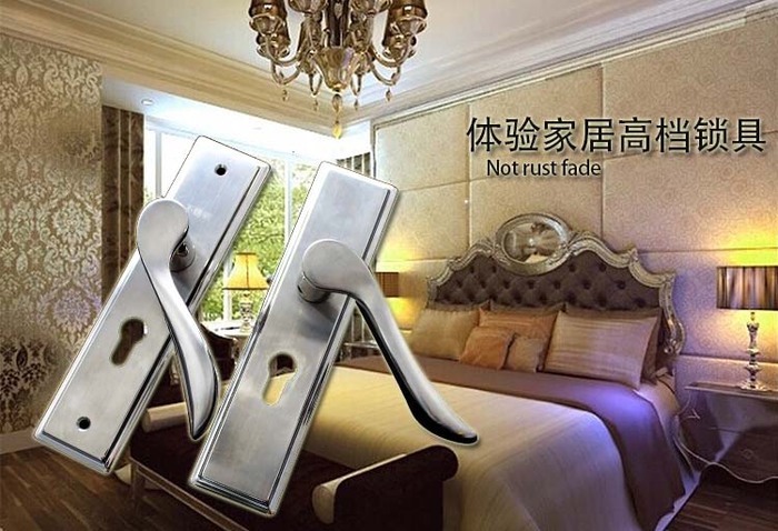 KENYOS direct European zinc alloy bronze door handle door lock panel Honggu copper blue