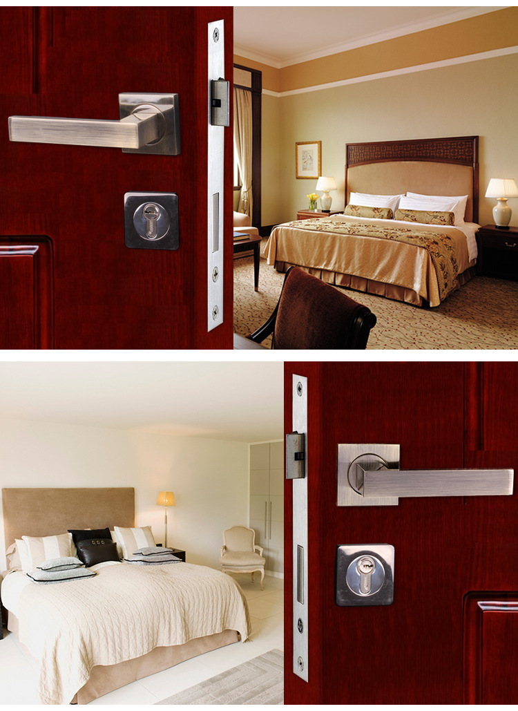 Simple home style split door locks door handle lock-lock