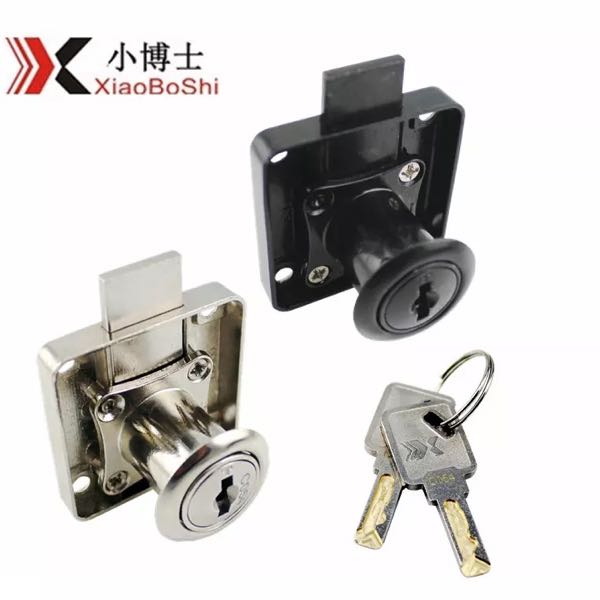 Small, desk drawer lock, door lock, lock