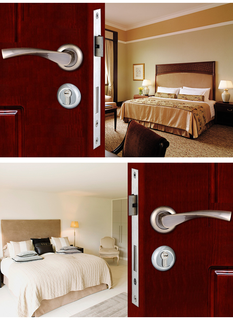 High quality Vintage alloy handle door lock handle lock room keyless door lock High quality Vintage alloy handle door lock handle lock room keyless door lock