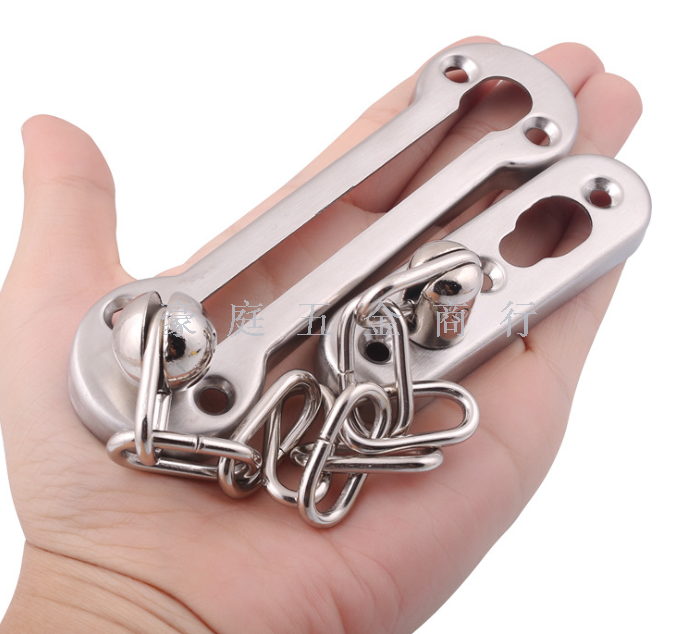 Stainless Steel Anti-Theft Chain Chain Door Guard Reverse Lock Chain Door Lock Anti-Theft Clasp Stainless Steel Anti-Theft Chain Chain Door Guard Reverse Lock Chain Door Lock Anti-Theft Clasp