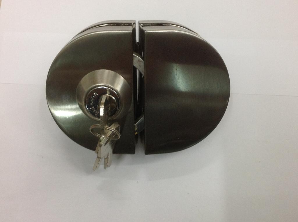 Stainless Steel Framed, Frameless Glass Door Lock