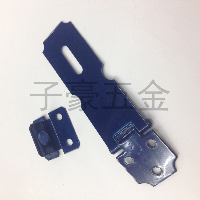 bule Door Clasp Gate Lock Metal Padlock Latch Hasp Staple 