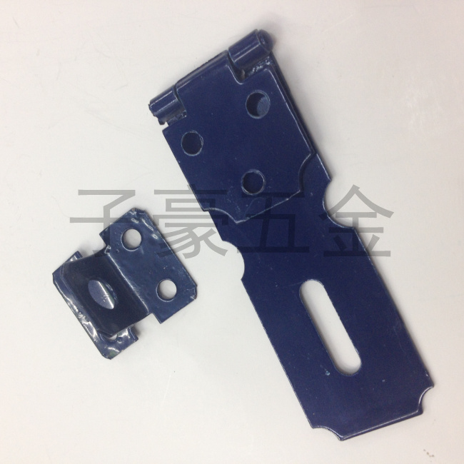 bule Door Clasp Gate Lock Metal Padlock Latch Hasp Staple 