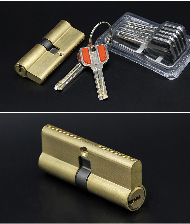 ABC key gate lock core anti-break anti-pry all copper door lock core