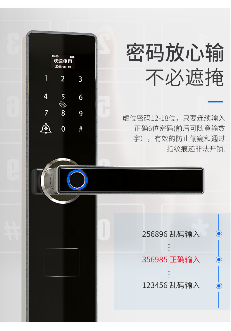 Cardolia Graffiti Pass Lock Anti-Theft Smart Door Lock Automatic Password Electronic Home Smart Fingerprint Lock Cardolia Graffiti Pass Lock Anti-Theft Smart Door Lock Automatic Password Electronic Home Smart Fingerprint Lock