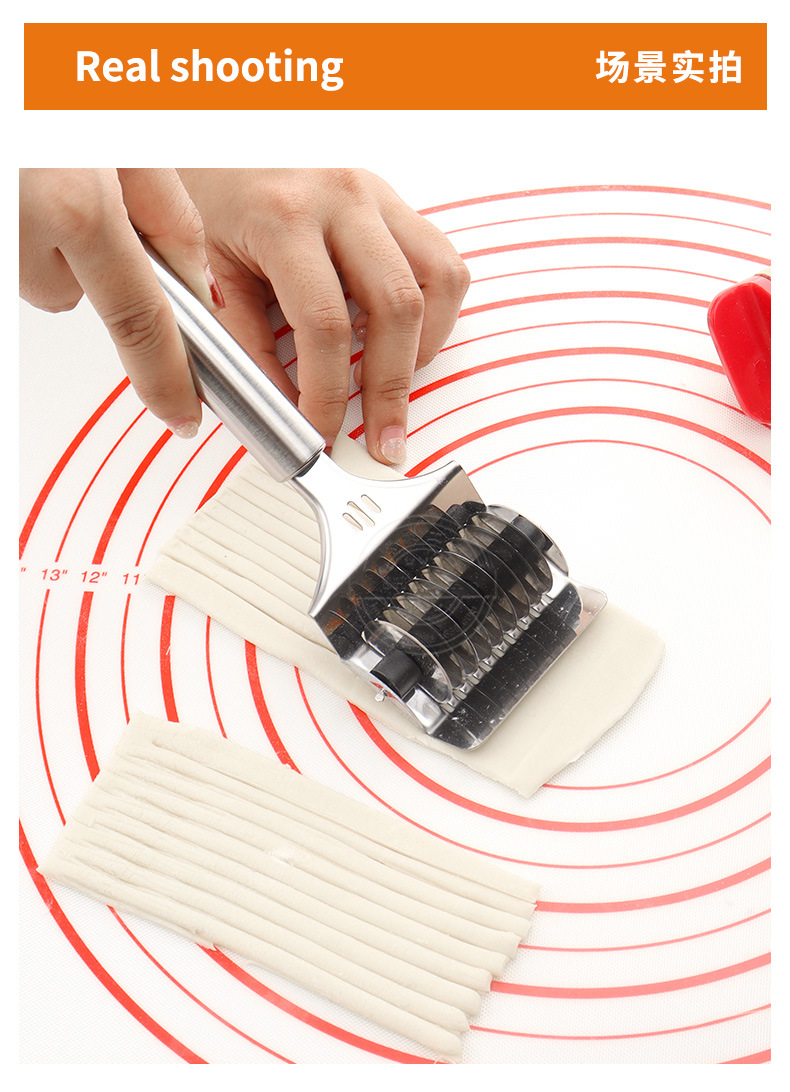 Stock Stainless Steel Dough Cutting Machine Manual Dough Scraper MultiFunction Noodle Press Noodle Slitter Kitchen Tool Stock Stainless Steel Dough Cutting Machine Manual Dough Scraper MultiFunction Noodle Press Noodle Slitter Kitchen Tool