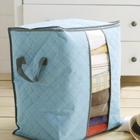 Small bamboo charcoal non-woven quilt storage bag for clothes bags clothing dust bag can be used as a finishing bag