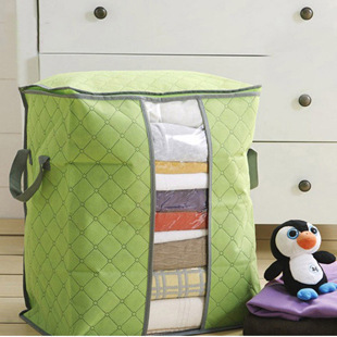 Small bamboo charcoal non-woven quilt storage bag for clothes bags clothing dust bag can be used as a finishing bag