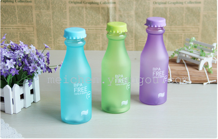 Creative student unbreakable frosted glass bottle soda glass cup with water s 350 Creative student unbreakable frosted glass bottle soda glass cup with water s 350