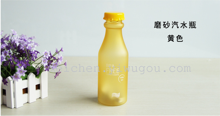Creative student unbreakable frosted glass bottle soda glass cup with water s 350 Creative student unbreakable frosted glass bottle soda glass cup with water s 350