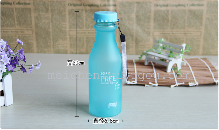 Creative student unbreakable frosted glass bottle soda glass cup with water s 350 Creative student unbreakable frosted glass bottle soda glass cup with water s 350