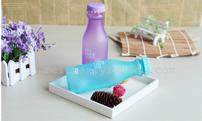 Creative student unbreakable frosted glass bottle soda glass cup with water s 350 Creative student unbreakable frosted glass bottle soda glass cup with water s 350