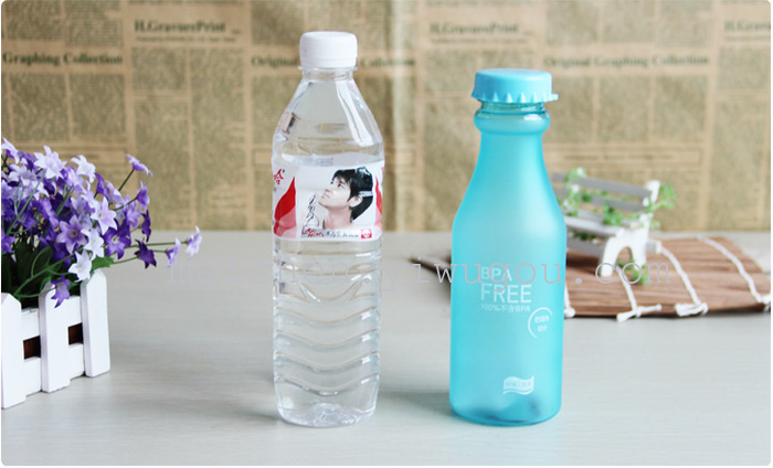 Creative student unbreakable frosted glass bottle soda glass cup with water s 350 Creative student unbreakable frosted glass bottle soda glass cup with water s 350