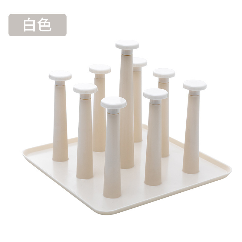 Kitchen Storage Rack Glass Cup Draining Rack Plastic Rack Creative Household Supplies Cup Holder Household Cup Storage