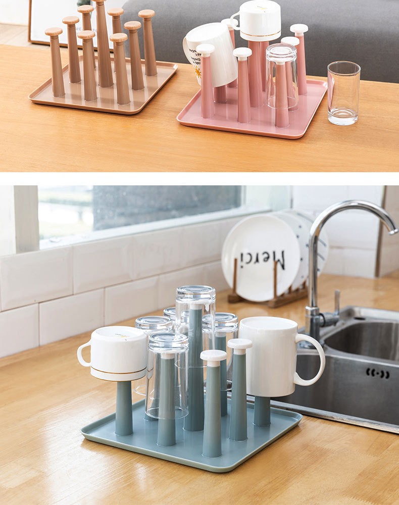 Kitchen Storage Rack Glass Cup Draining Rack Plastic Rack Creative Household Supplies Cup Holder Household Cup Storage Kitchen Storage Rack Glass Cup Draining Rack Plastic Rack Creative Household Supplies Cup Holder Household Cup Storage