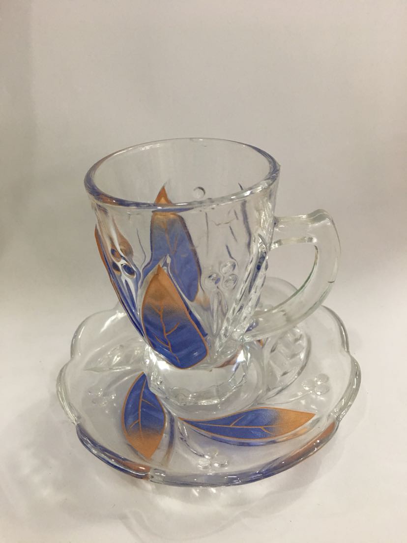 High Quality Glass and Glass Saucer