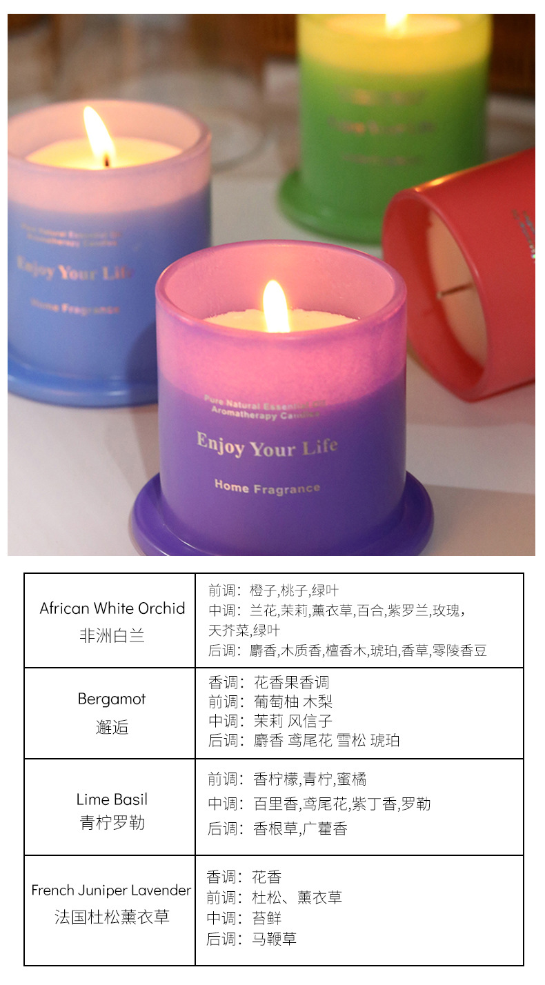 Aromatherapy Candle Gift Box Set Creative Glass Cup Wax Soy Wax Plant Wax Wholesale Gift Factory Direct Supply