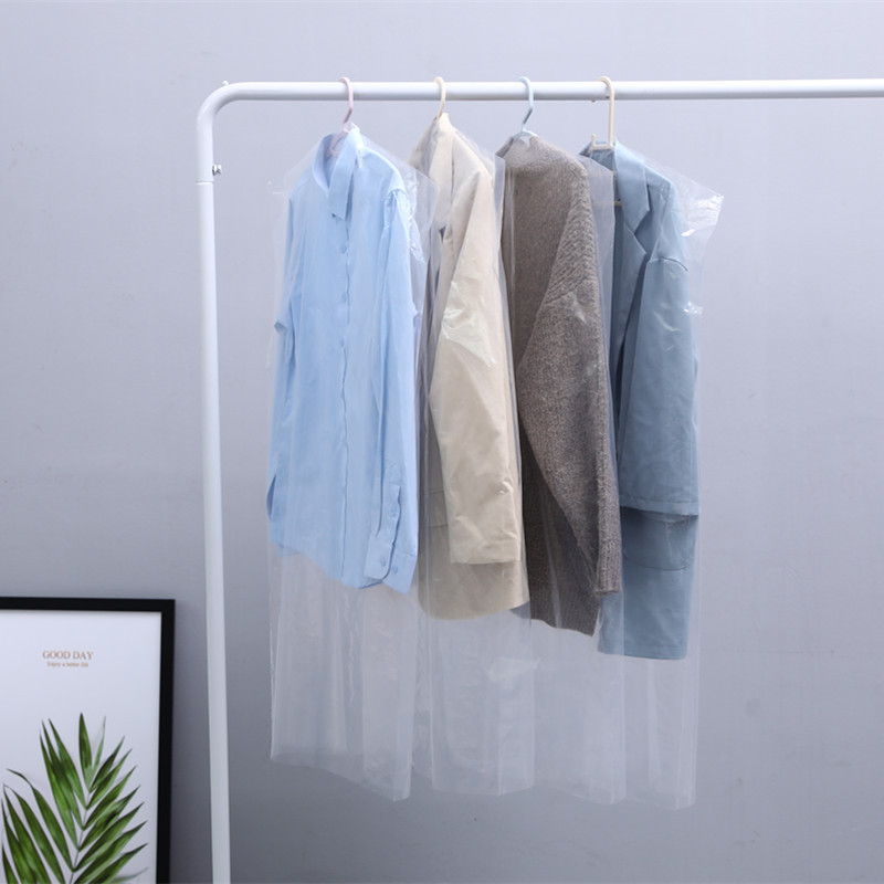 Transparent Dustproof Bag Dry Cleaning Shop Disposable Clothes Dust Cover Suit Garment Suit Bag Clothing Plastic Bag