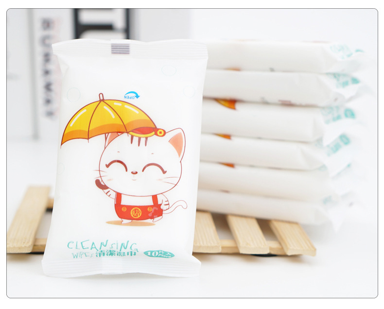 Wet Wipes Baby Removable Portable Small Bag Wet Wipes 10 Pieces Disposable Cleaning Wet Wipes Mother and Baby Gifts Wet Wipes Baby Removable Portable Small Bag Wet Wipes 10 Pieces Disposable Cleaning Wet Wipes Mother and Baby Gifts