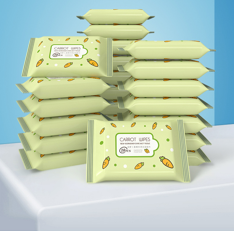 Wet Wipes Baby Removable Portable Small Bag Wet Wipes 10 Pieces Disposable Cleaning Wet Wipes Mother and Baby Gifts Wet Wipes Baby Removable Portable Small Bag Wet Wipes 10 Pieces Disposable Cleaning Wet Wipes Mother and Baby Gifts