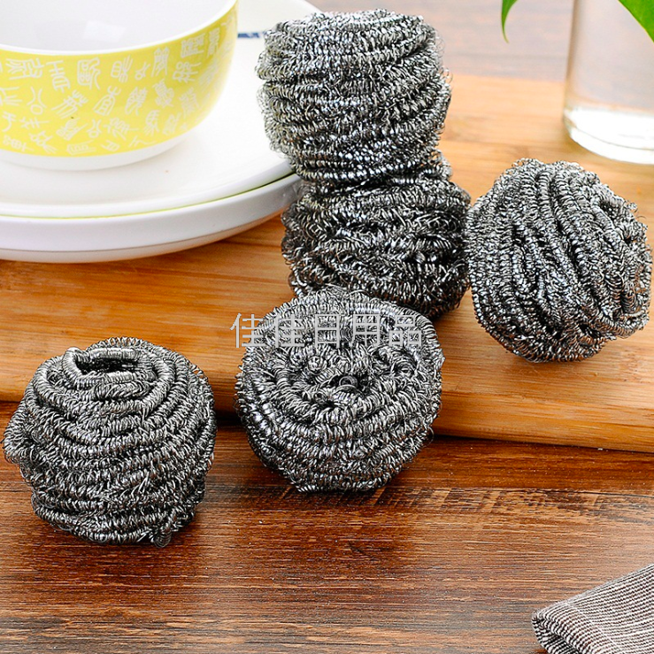 Factory Direct Sales Stainless Steel Wire Ball Cleaning Ball Kitchen Cleaning Products 17G