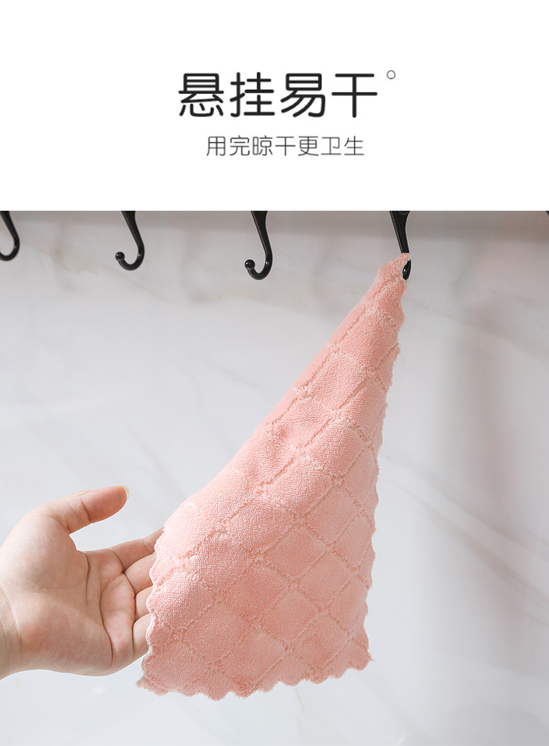 Double-Sided Coral Fleece Pp Silk Dishcloth Oil-Free Scouring Pad Cleaning Cloth Cleaning products