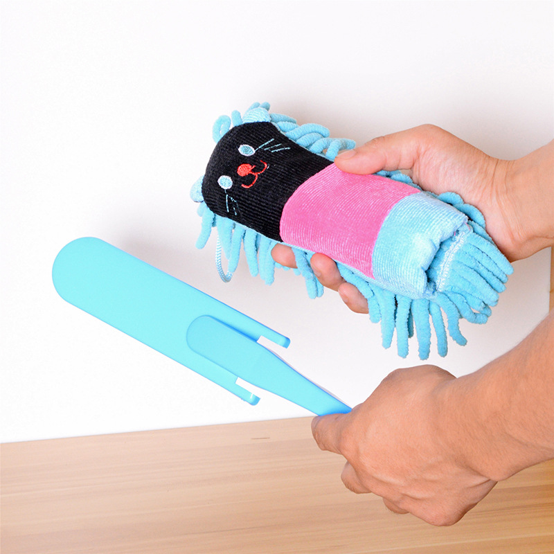New Cartoon Animal Chenille Cleaning Brush Dust Remove Brush Candy Color Desktop Duster Dusting Brush Gift Wholesale