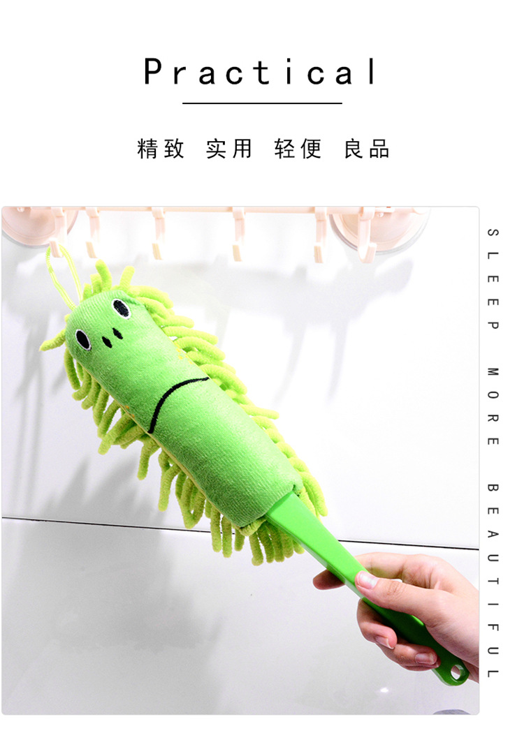 New Cartoon Animal Chenille Cleaning Brush Dust Remove Brush Candy Color Desktop Duster Dusting Brush Gift Wholesale