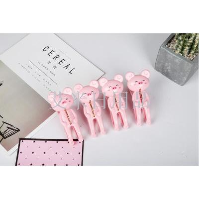 XX- pink pig plastic clip cartoon clip large curtains mosquito net clip XX- pink pig plastic clip cartoon clip large curtains mosquito net clip