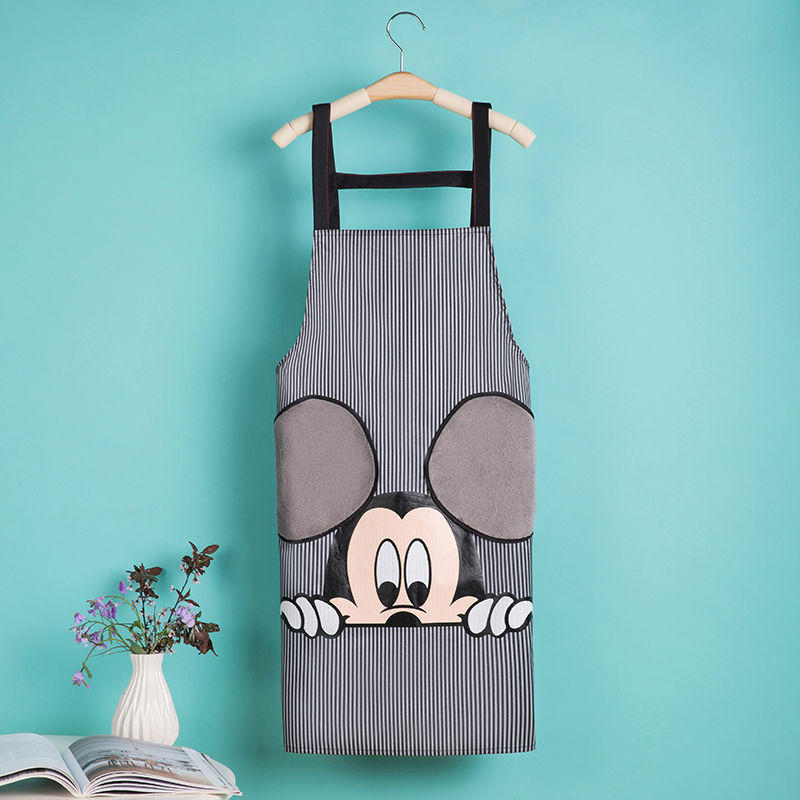 New Mickey Cute Fashion Waterproof Hand Cleaning Apron Fashion Kitchen Overalls