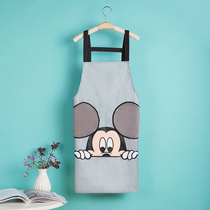 New Mickey Cute Fashion Waterproof Hand Cleaning Apron Fashion Kitchen Overalls