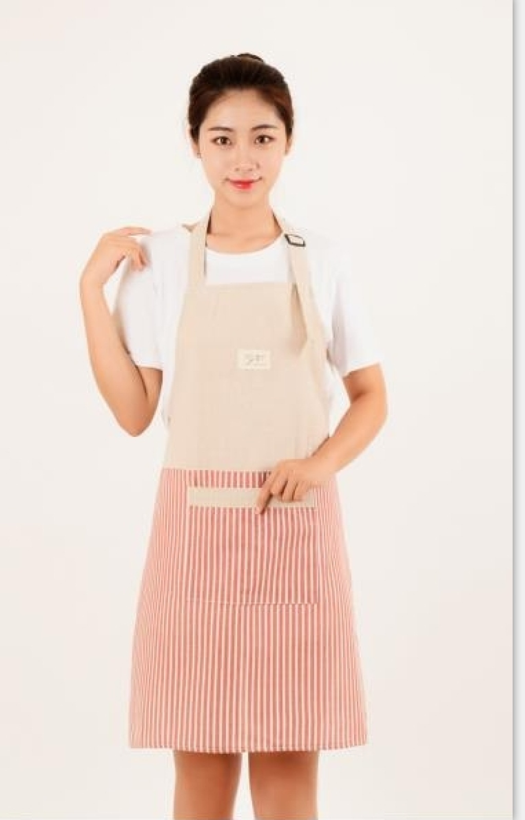Korean-Style Puppy Padded Apron. Kitchen Dustproof Waterproof Apron