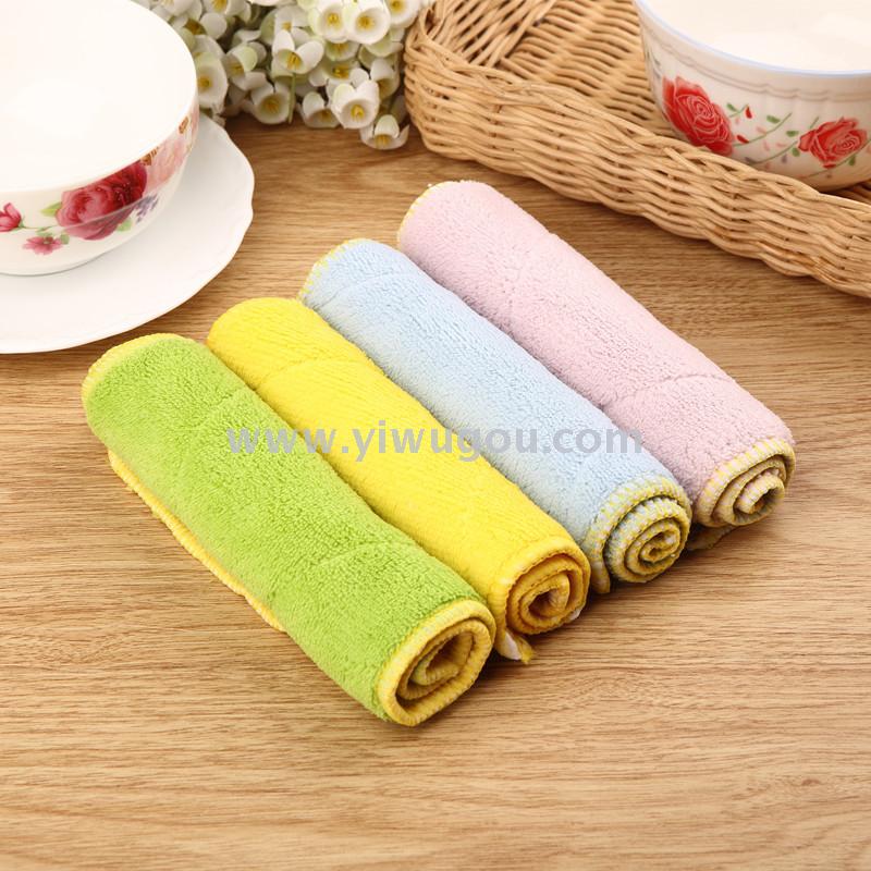 Fiberglass double - sided absorbent wipes thickened wash towel kitchen scouring pad washing cloth factory wholesale Fiberglass double - sided absorbent wipes thickened wash towel kitchen scouring pad washing cloth factory wholesale